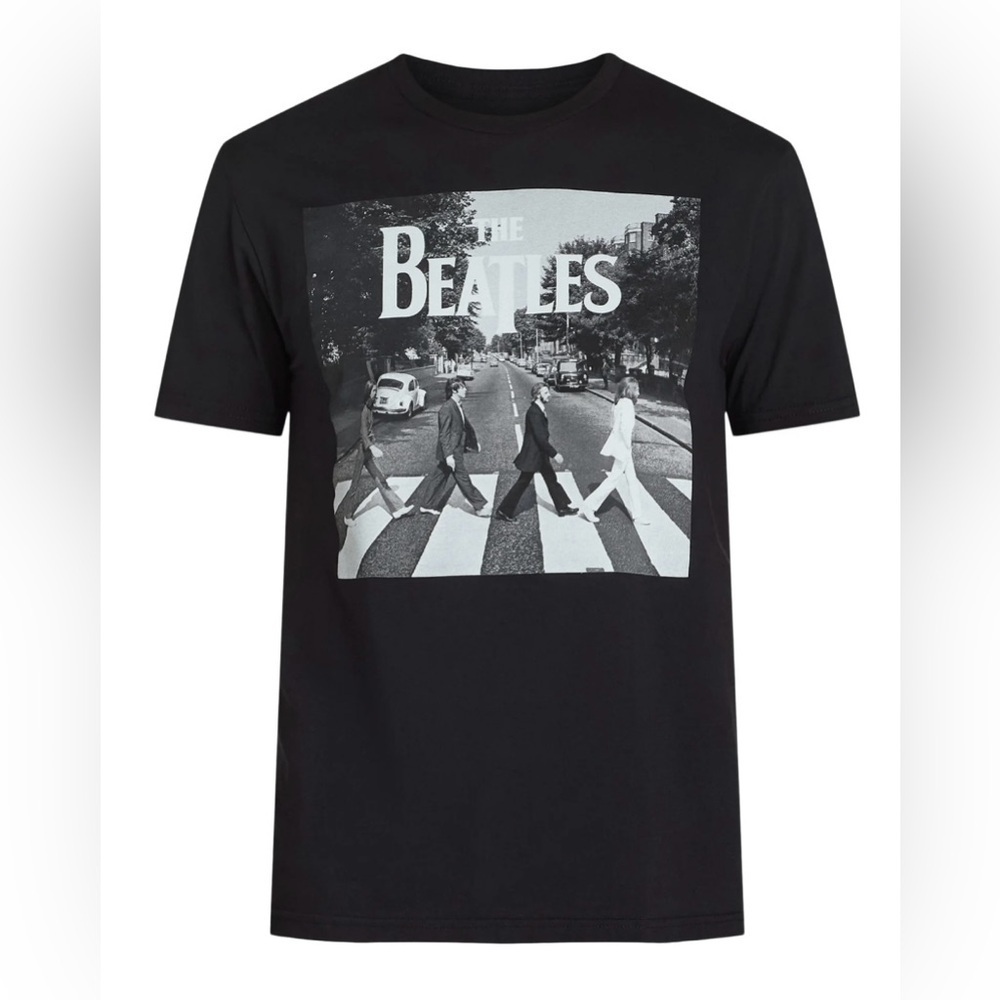 Beatles Abbey Road Graphic Band Tee with Short Sleeves